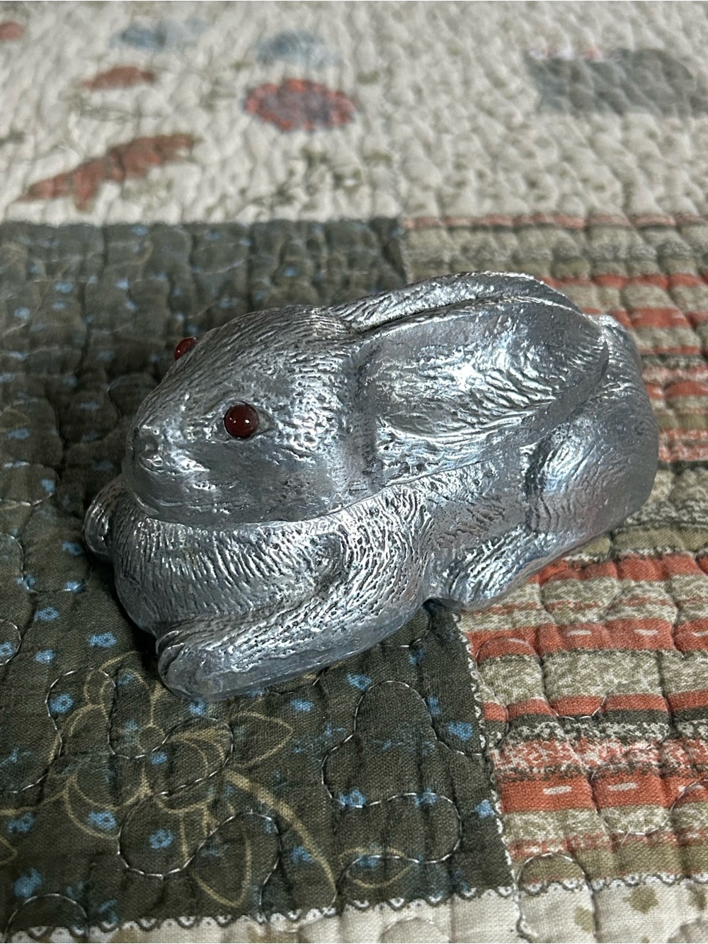 Arthur Court Silver Bunny Trinket Box